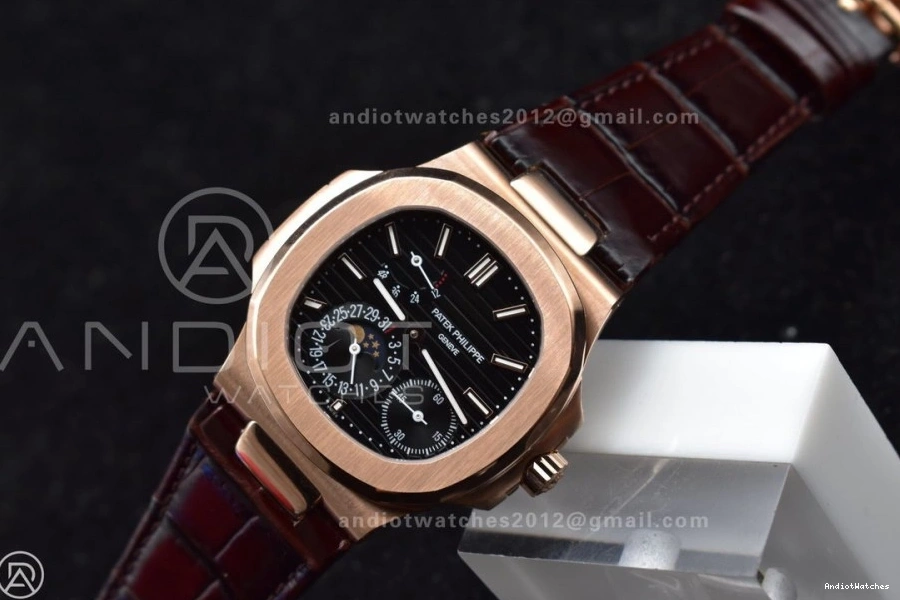 SS Dial Strap RG A23J GRF Nautilus Edition on Gray 912 Premium Brown Best 5712 Croco 0115